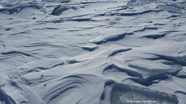 Snow swirls