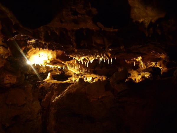 Stalactites & Stalagmites, Crystal Cave, WI